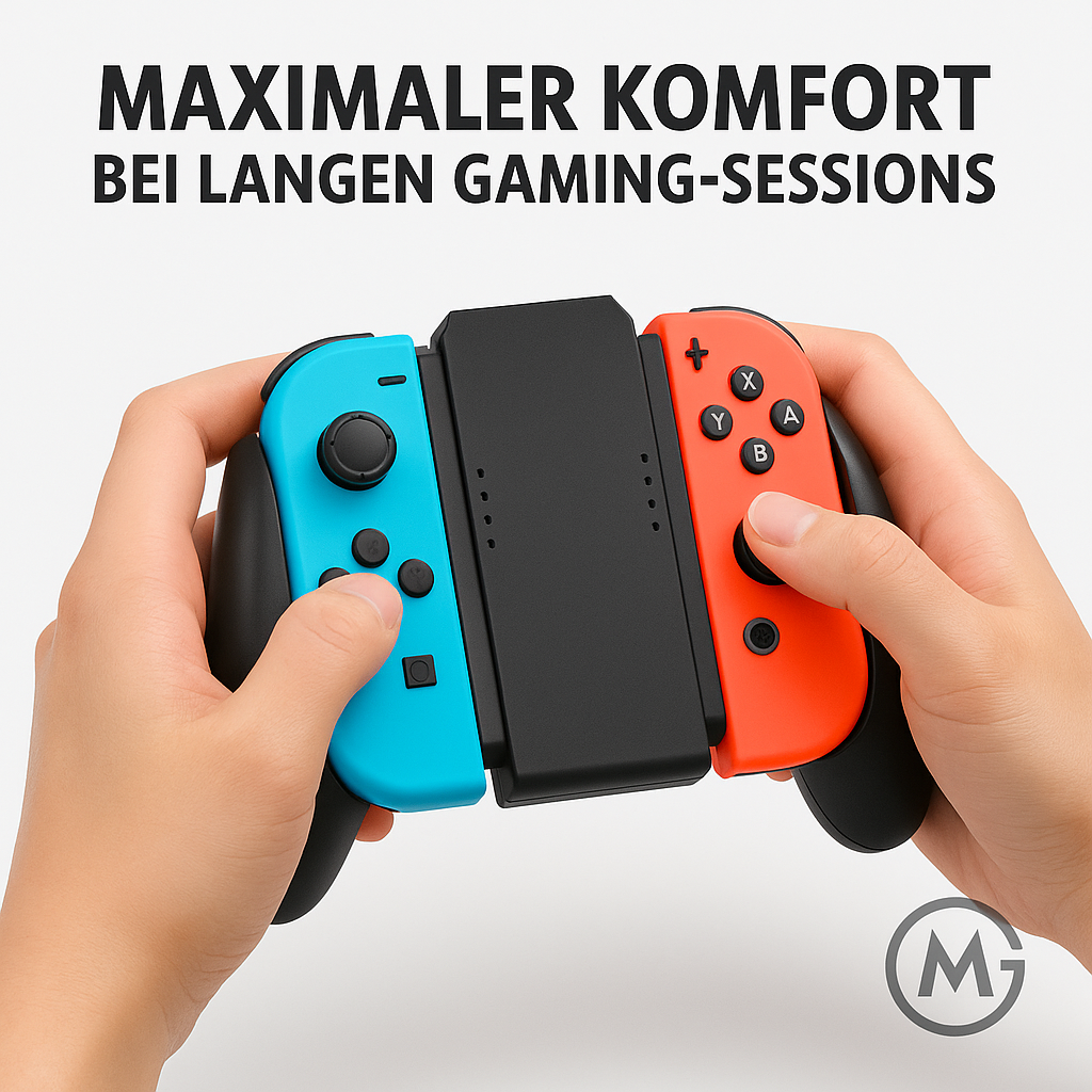 Gaming-Griffhalter für Nintendo Switch Joy-Con rutschfest DE.