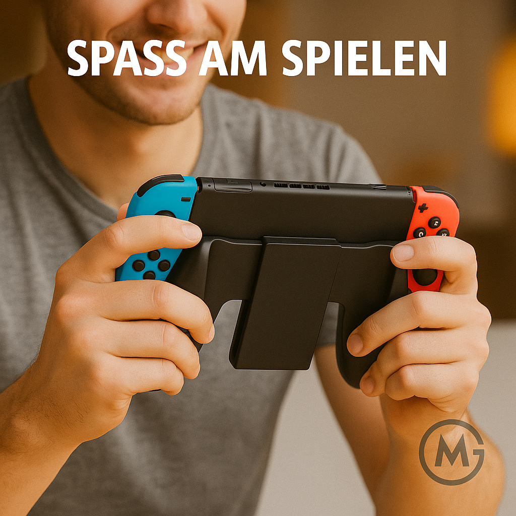 Gaming-Griffhalter für Nintendo Switch Joy-Con rutschfest DE.