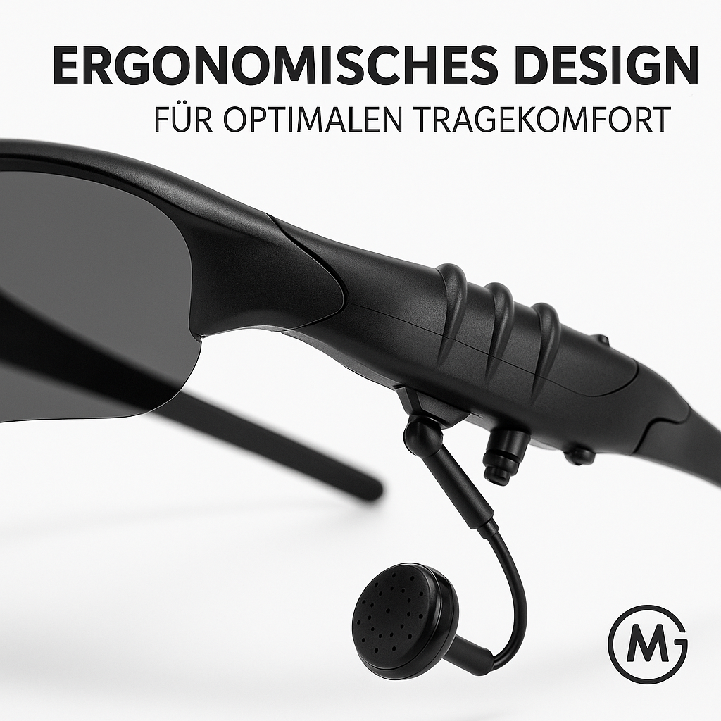 Bluetooth-Sonnenbrillen mit Headset Mikrofon Sport & Fahren DE.