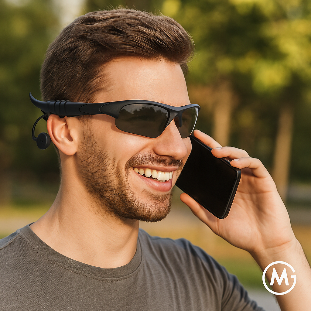 Bluetooth-Sonnenbrillen mit Headset Mikrofon Sport & Fahren DE.