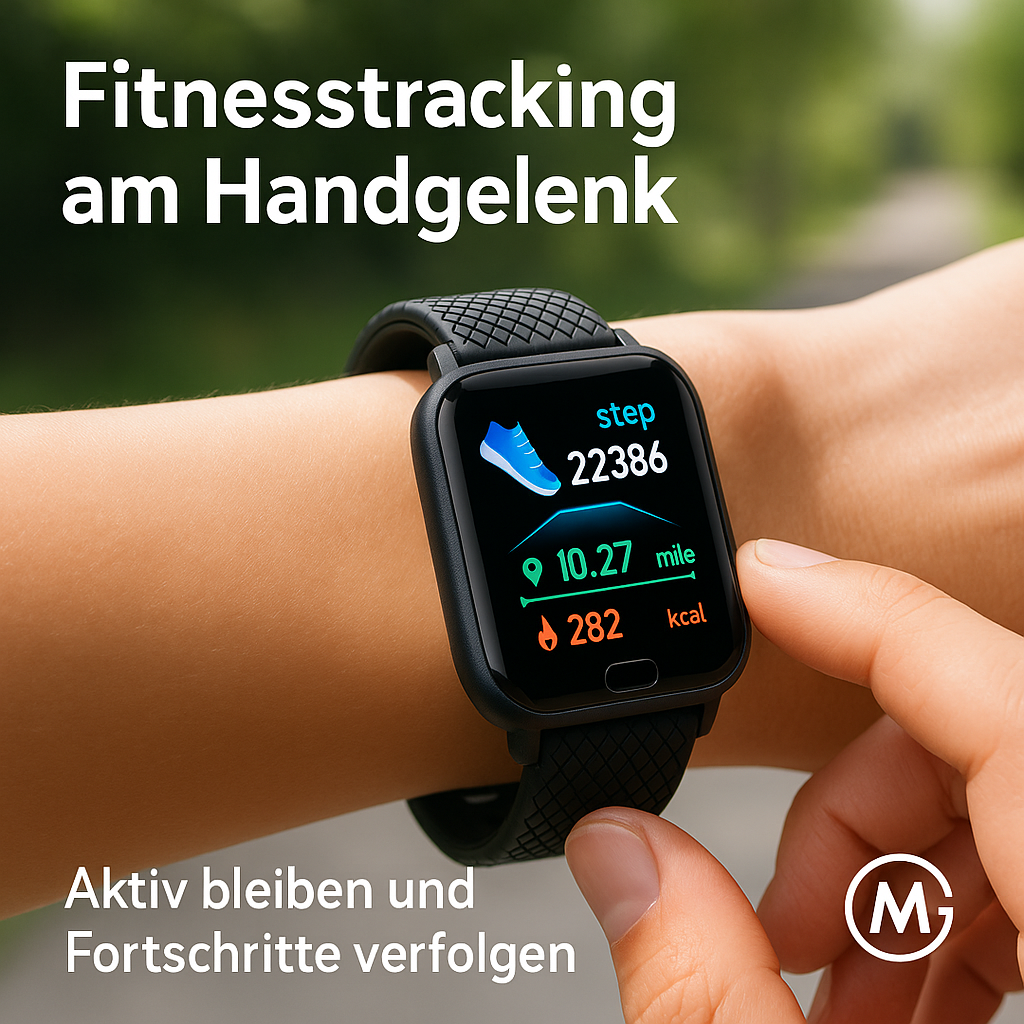 Smartwatch D13 116Plus für Damen Herren Kinder mit Musiksteuerung DE.