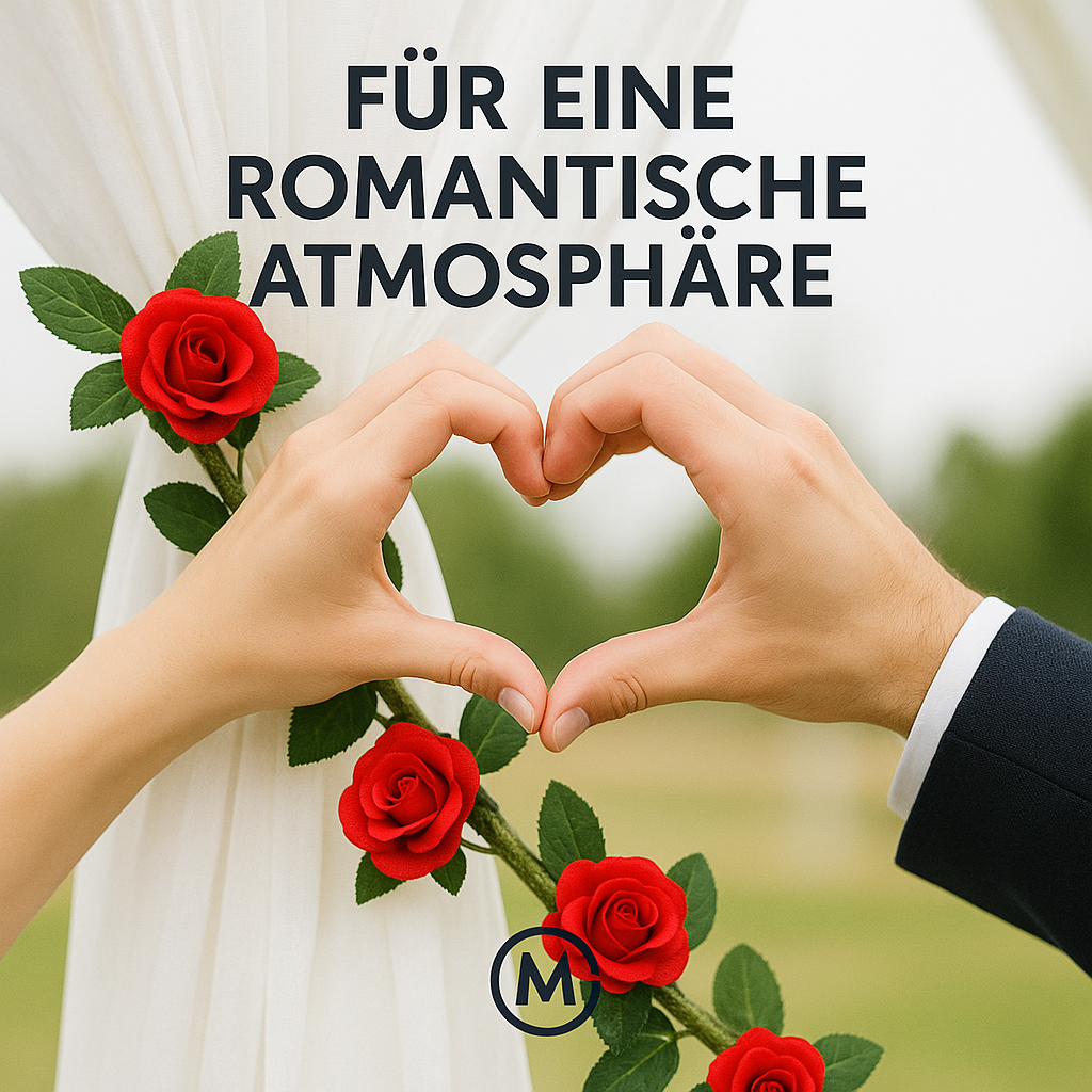 Rosenranke 2,5 m 1,8 m Kunstblumen Girlande Deko Hochzeit DE.