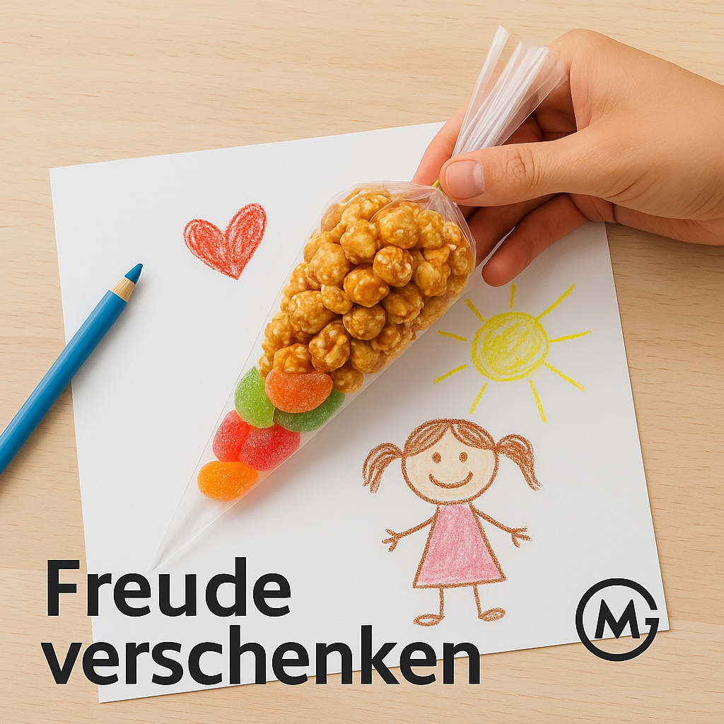 50 Stück transparente Kegelbeutel Süßigkeiten Popcorn Party DE.