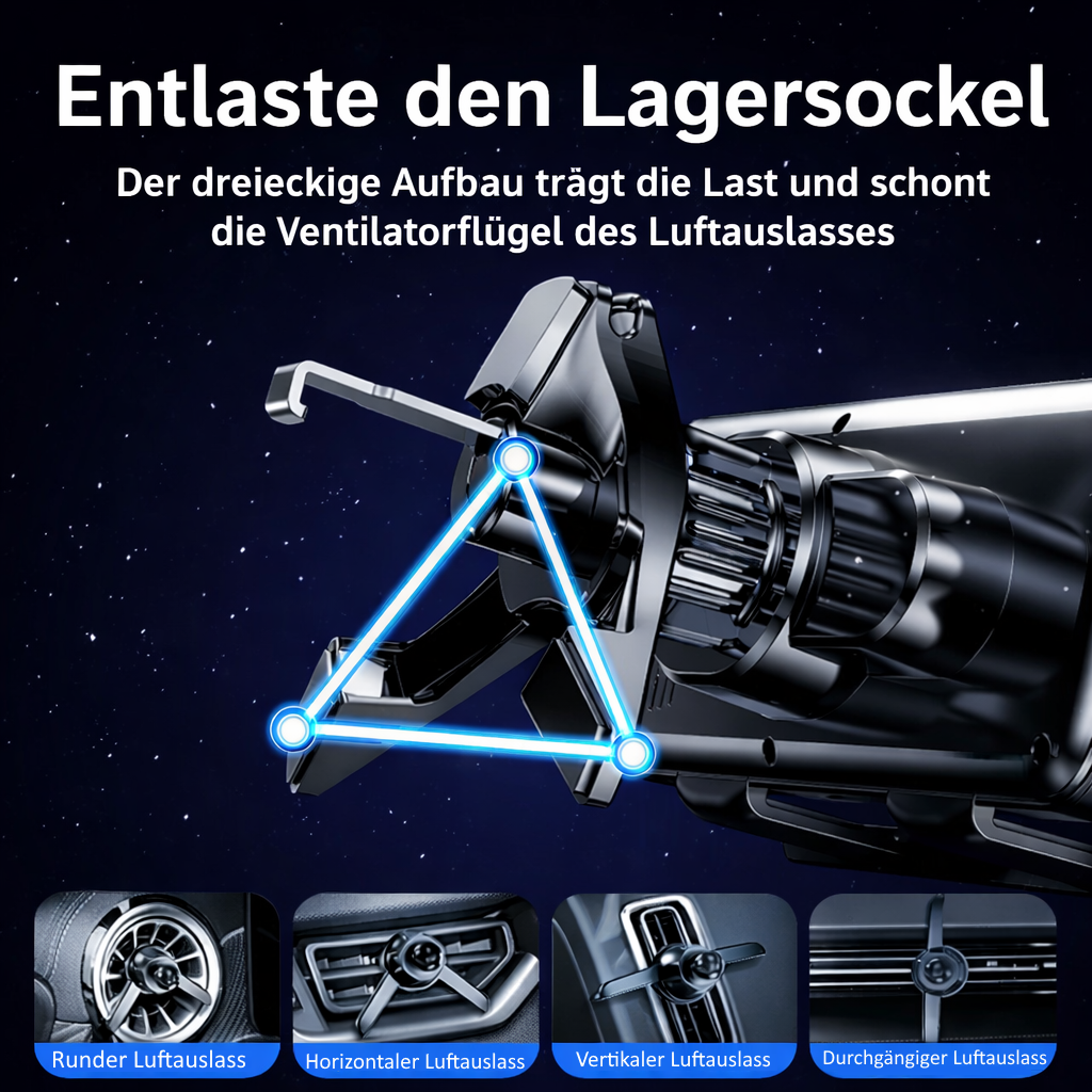 NOVIX™ KFZ Handyhalterung Auto für Samsung Z Fold 7/6/5/4 kabellos 90° drehbar