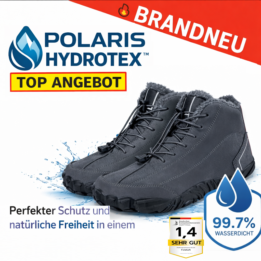 POLARIS HYDROTEX™ Winter Barfußschuhe mit warmem Fleecefutter wasserdicht Unisex