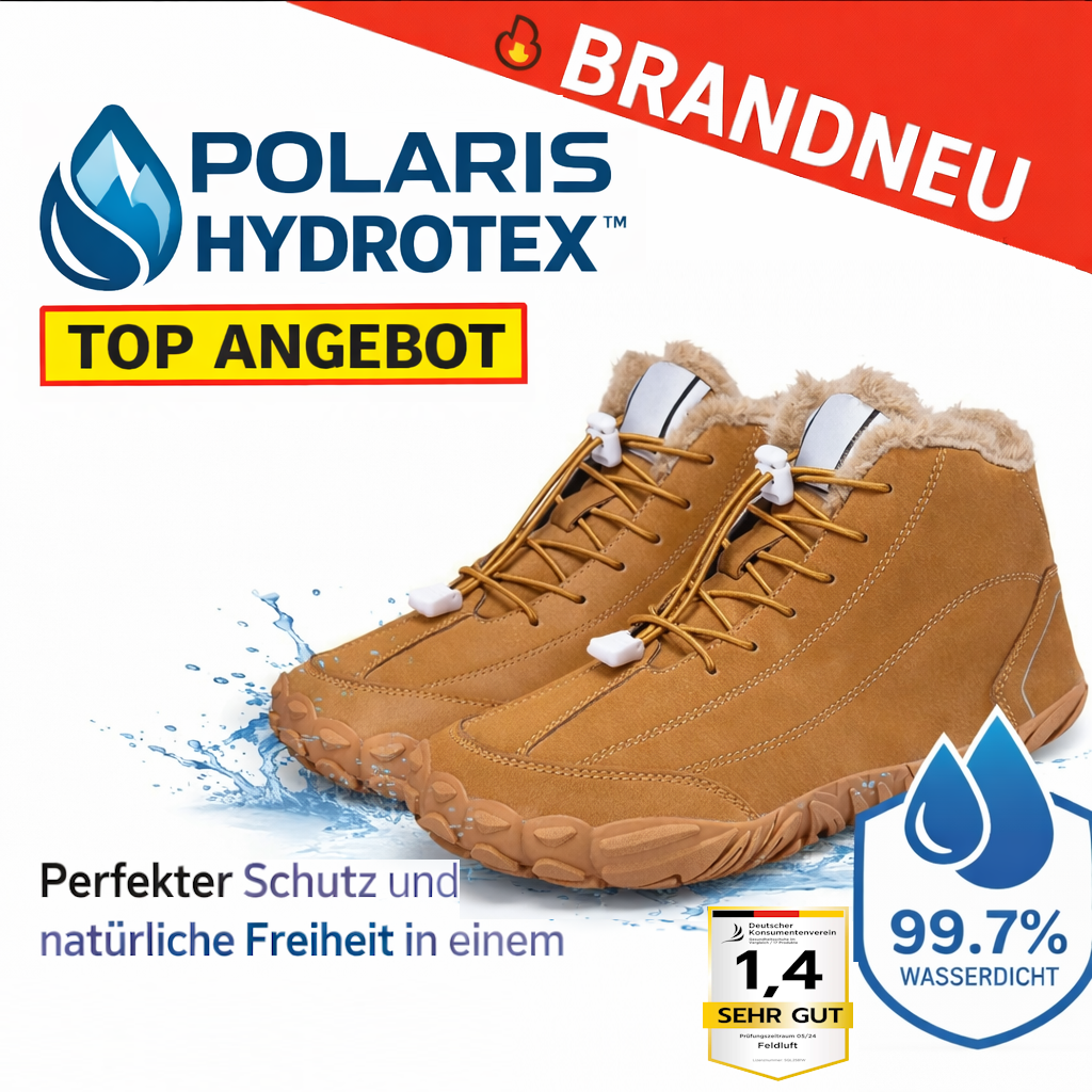 POLARIS HYDROTEX™ Winter Barfußschuhe mit warmem Fleecefutter wasserdicht Unisex