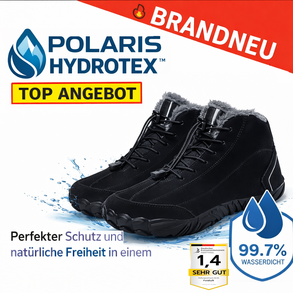 POLARIS HYDROTEX™ Winter Barfußschuhe mit warmem Fleecefutter wasserdicht Unisex