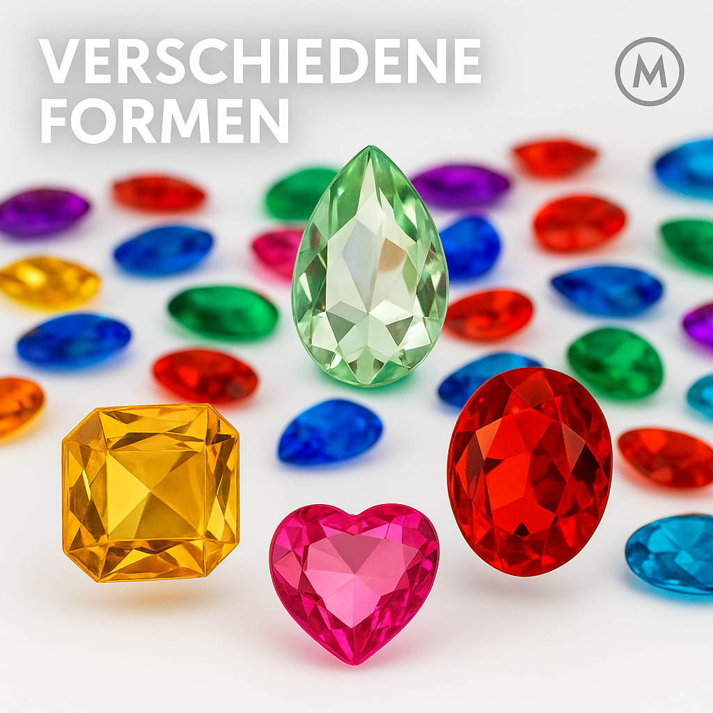 100er Set Piraten-Schatz Edelsteine Deko Acryl Juwelen bunt DE.