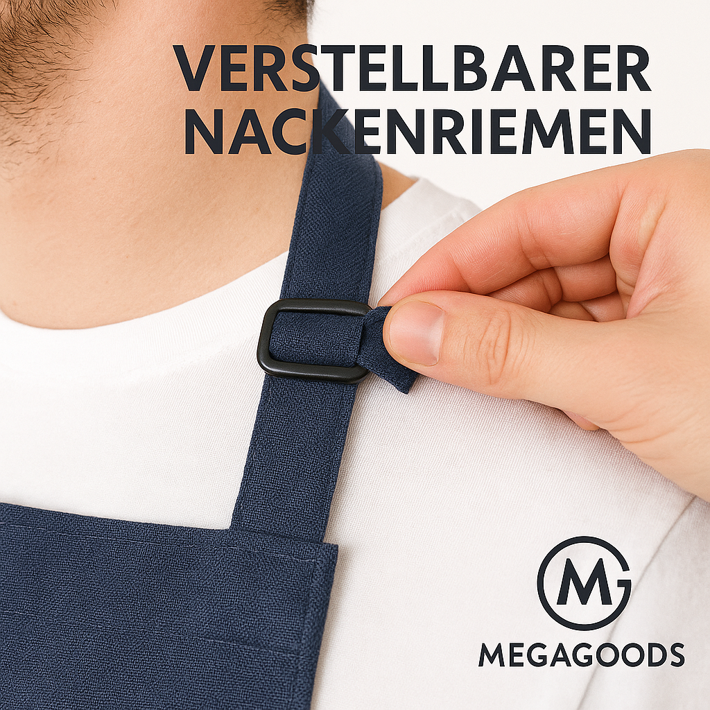 Küchenschürze Unisex für Koch Grill Restaurant Bar Café Studio DE.