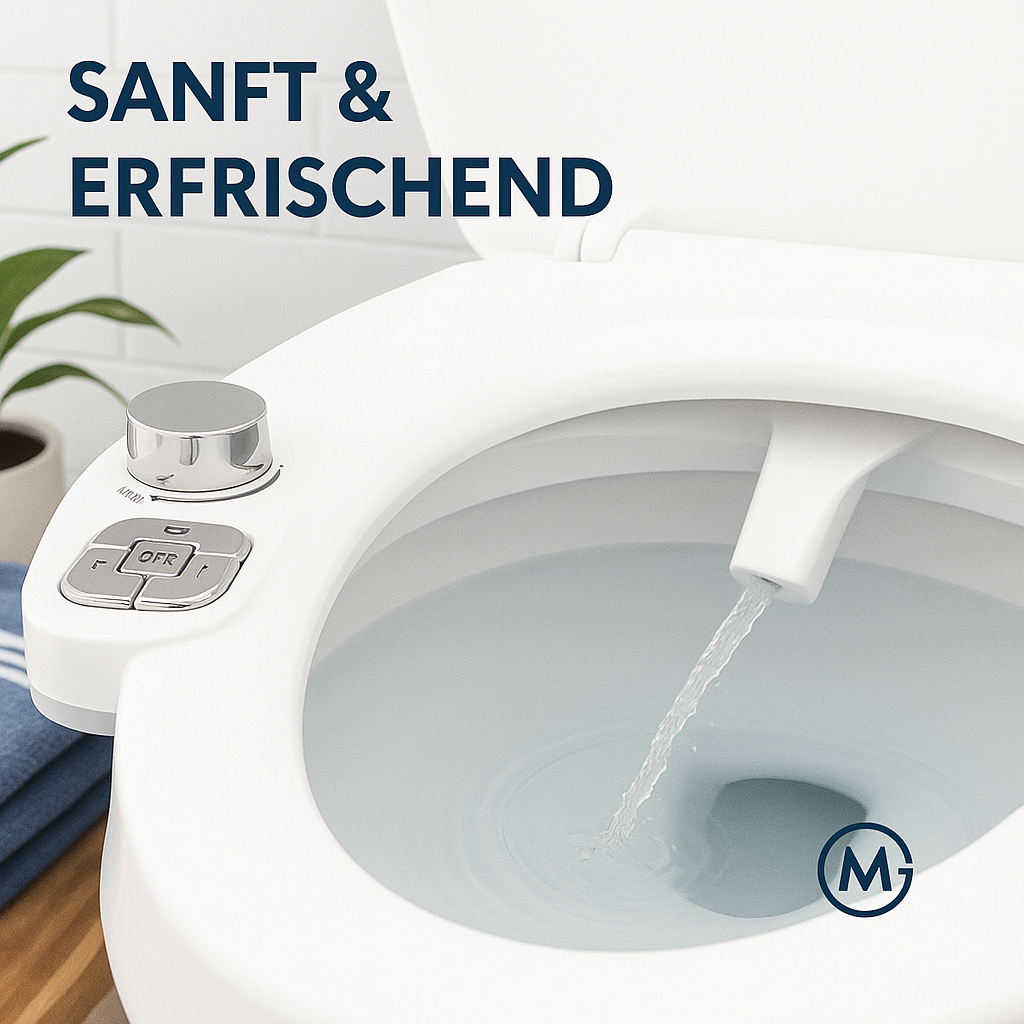 SAMODRA Bidet Aufsatz WC Selbstreinigung Frischwasser Dualdüse DE.