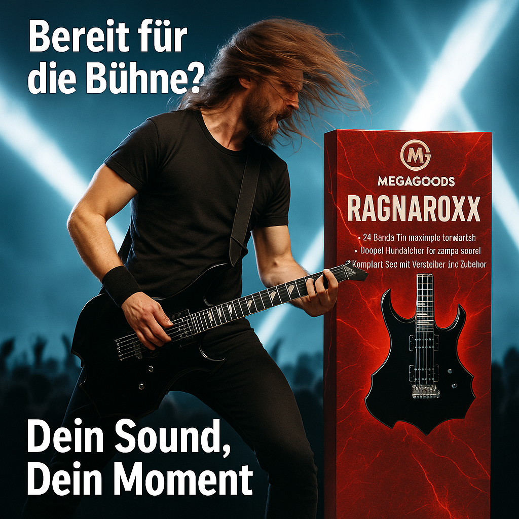 E-Gitarre 6 Saiten 24 Bünde Ahornkorpus mit Tasche & Verstärker DE.