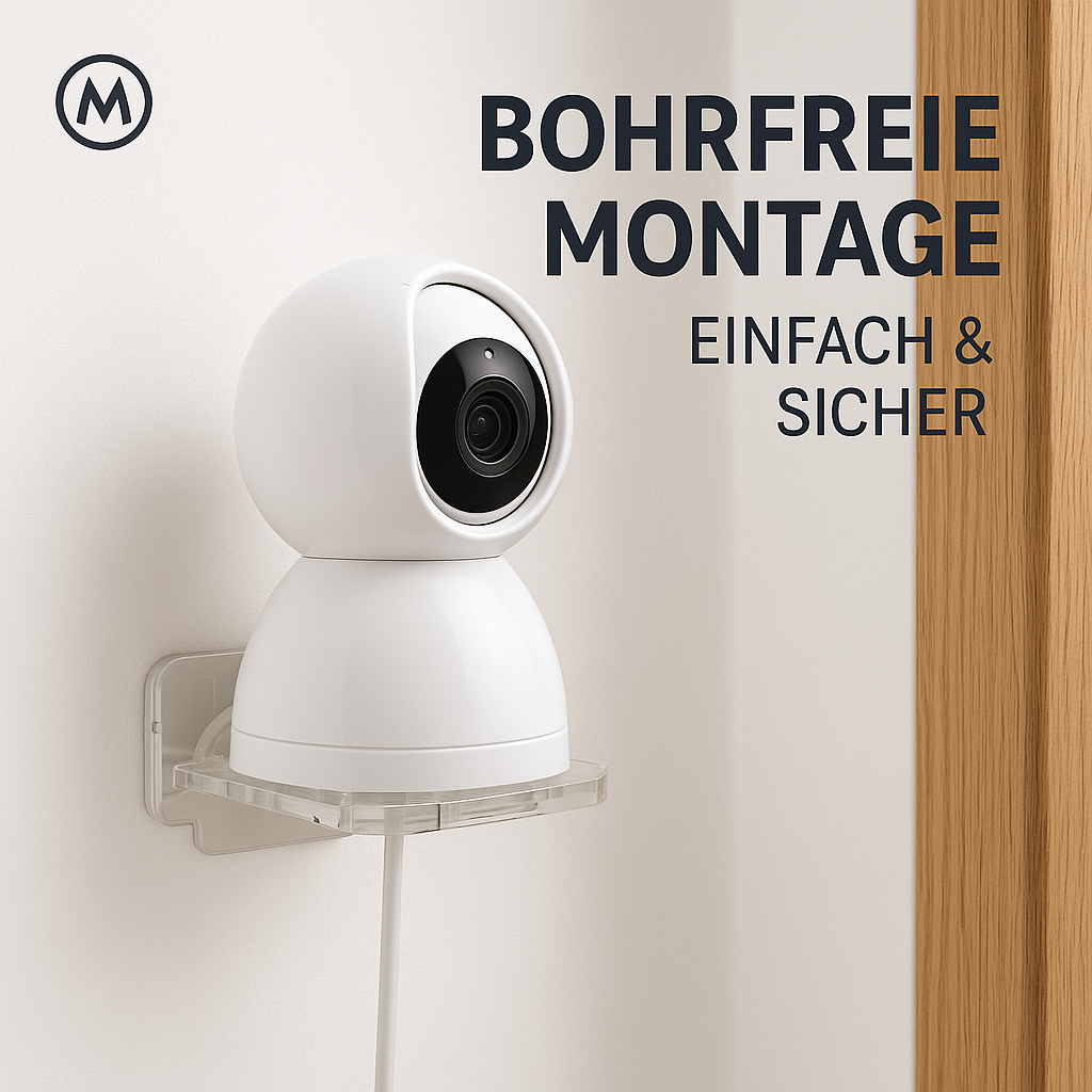 Universelle Wandhalterung für CCTV Kamera bohrfrei stabil platzsparend DE.