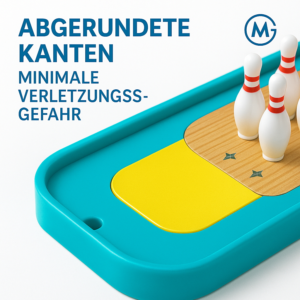 Mini-Bowling Set Tischspiel Kinder Erwachsene Indoor Spaß DE.