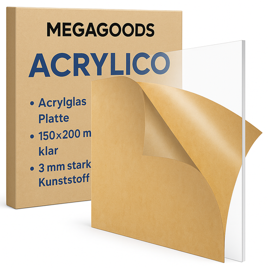 Acrylglas Platte 150x200 mm klar 3 mm stark Kunststoff DE.