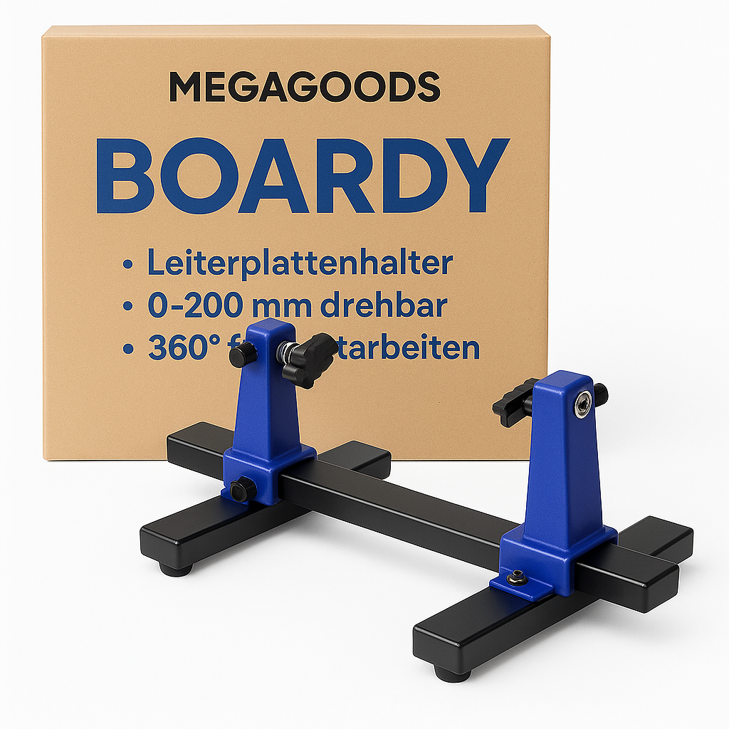 Leiterplattenhalter 0–200 mm drehbar 360° für Lötarbeiten DE.