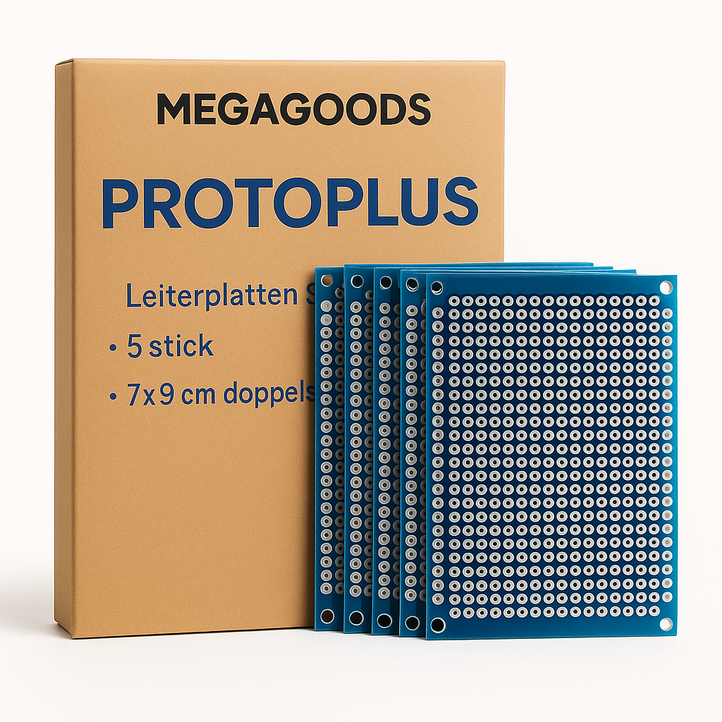 Leiterplatten Set 5 Stück 7x9 cm doppelseitig für DIY Lötprojekte DE.