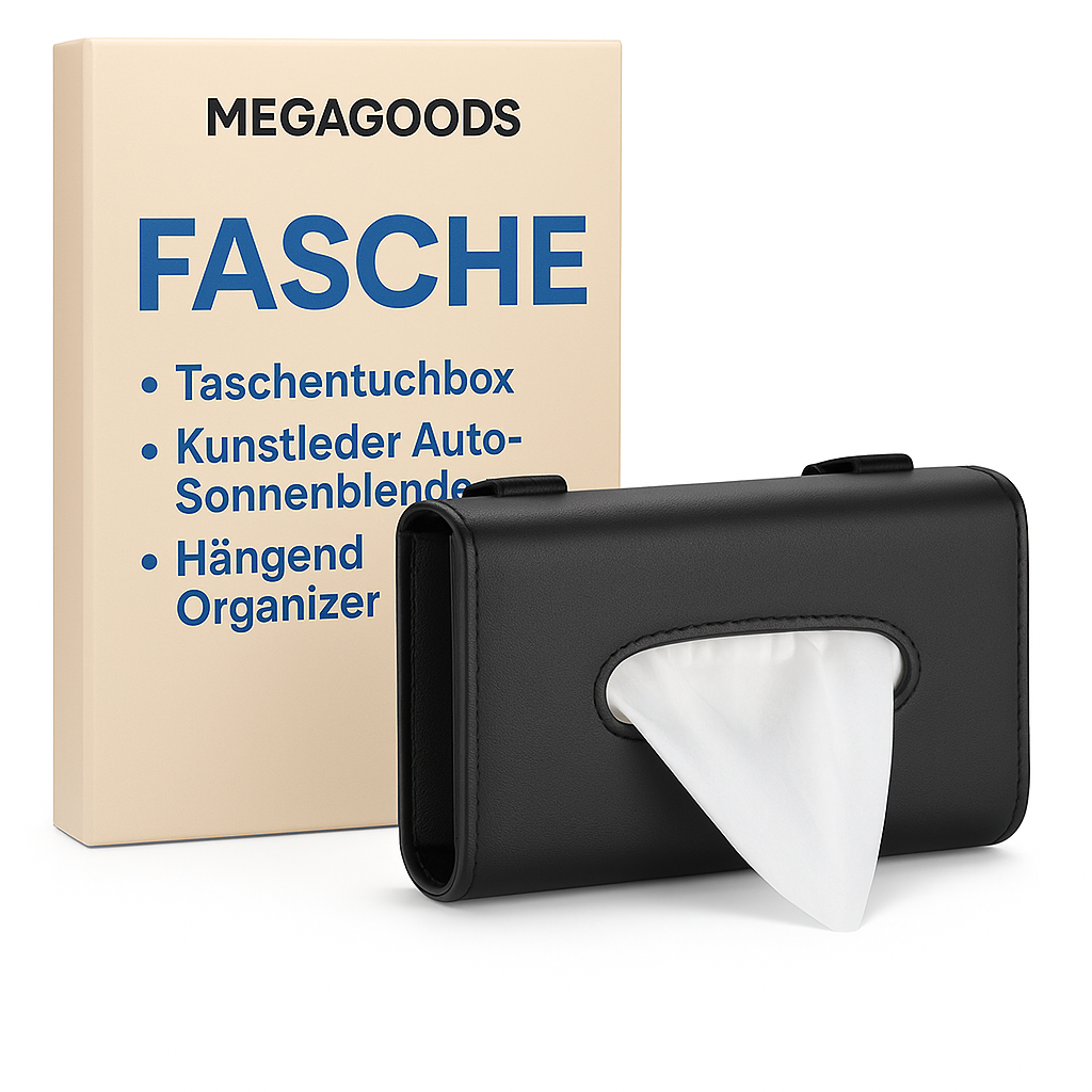 Taschentuchbox Kunstleder Auto Sonnenblende Hängend Organizer DE.