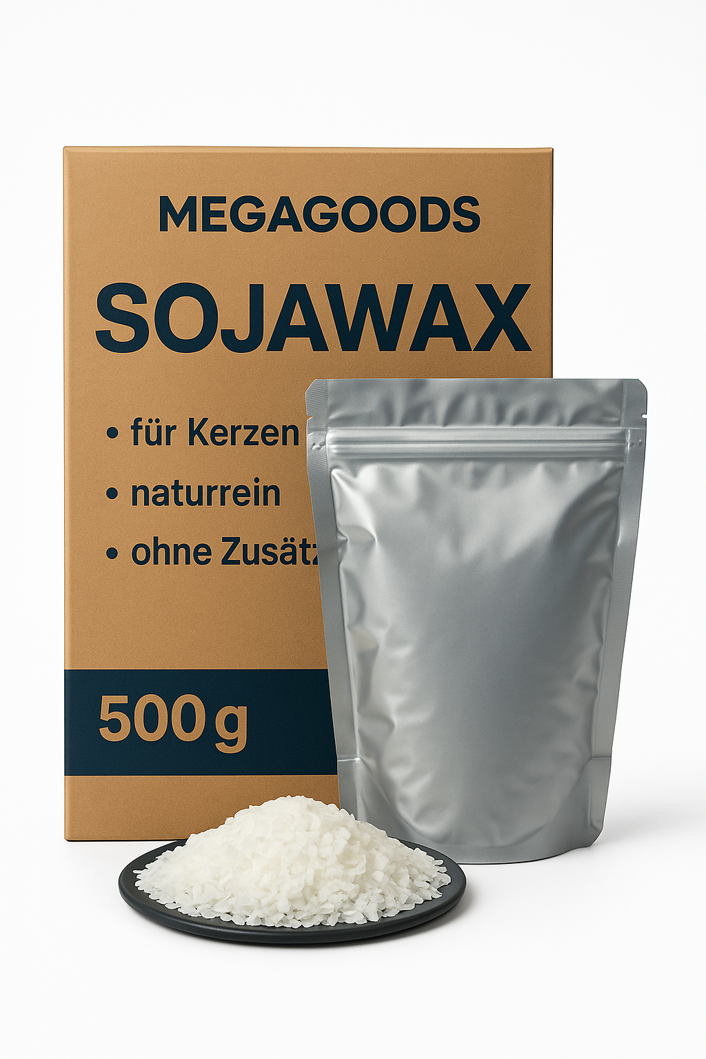 Sojawachs 500g für Kerzen DIY naturrein ohne Zusätze DE.