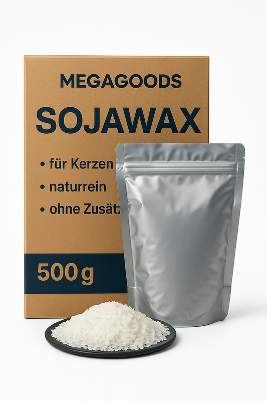 Sojawachs 500g für Kerzen DIY naturrein ohne Zusätze DE.