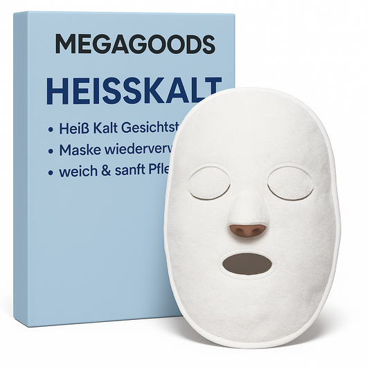 Heiß Kalt Gesichtstuch Maske wiederverwendbar weich sanft Pflege DE.