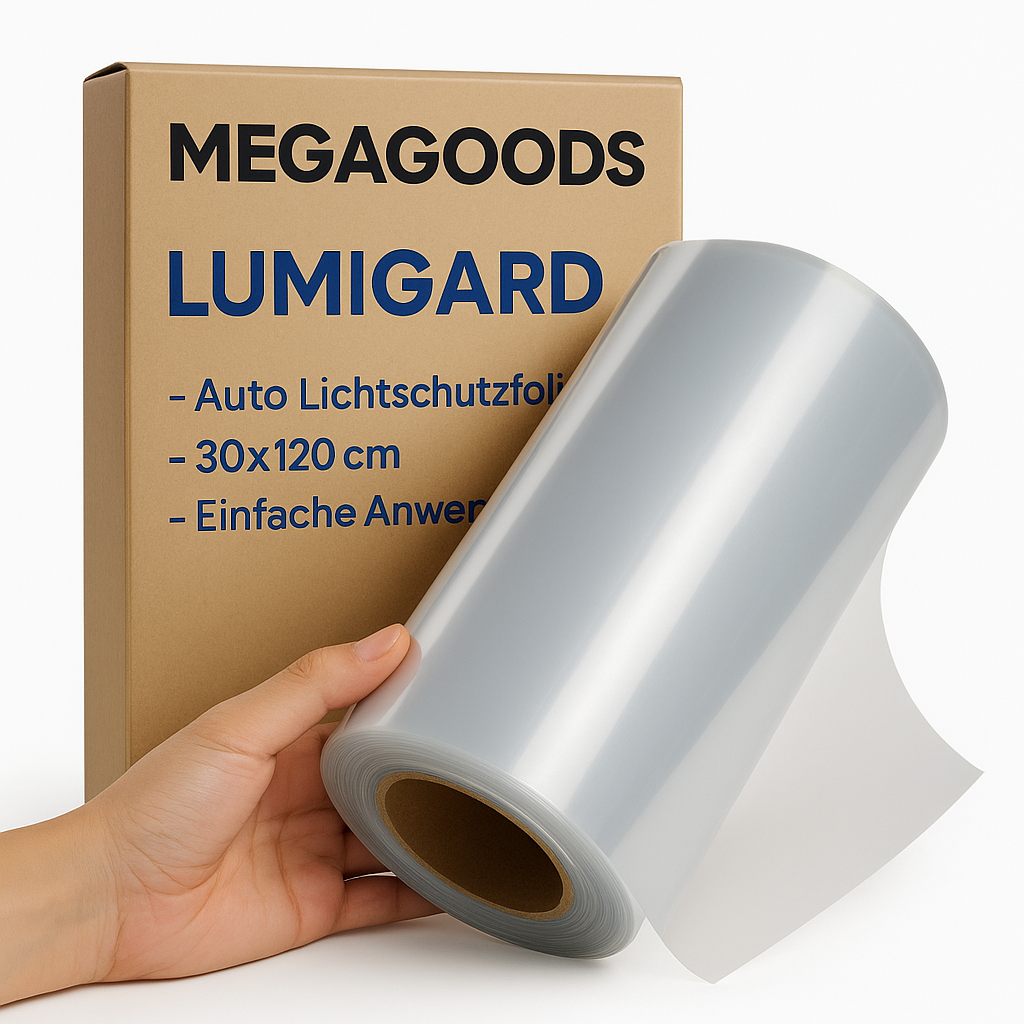 Auto Lichtschutzfolie klar 30x120cm Scheinwerfer Rücklicht DE.