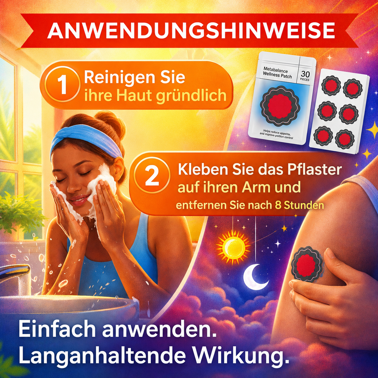 Metabalance™ Berberine Wellness-Patches Ernährungsbegleitung 30er