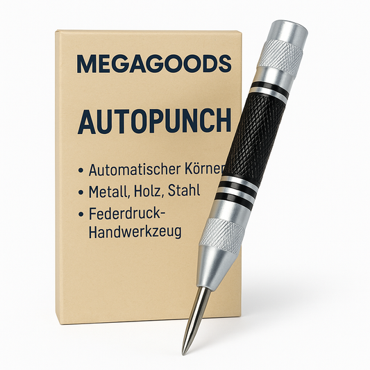 Automatischer Körner Metall Holz Stahl Federdruck Handwerkzeug DE.