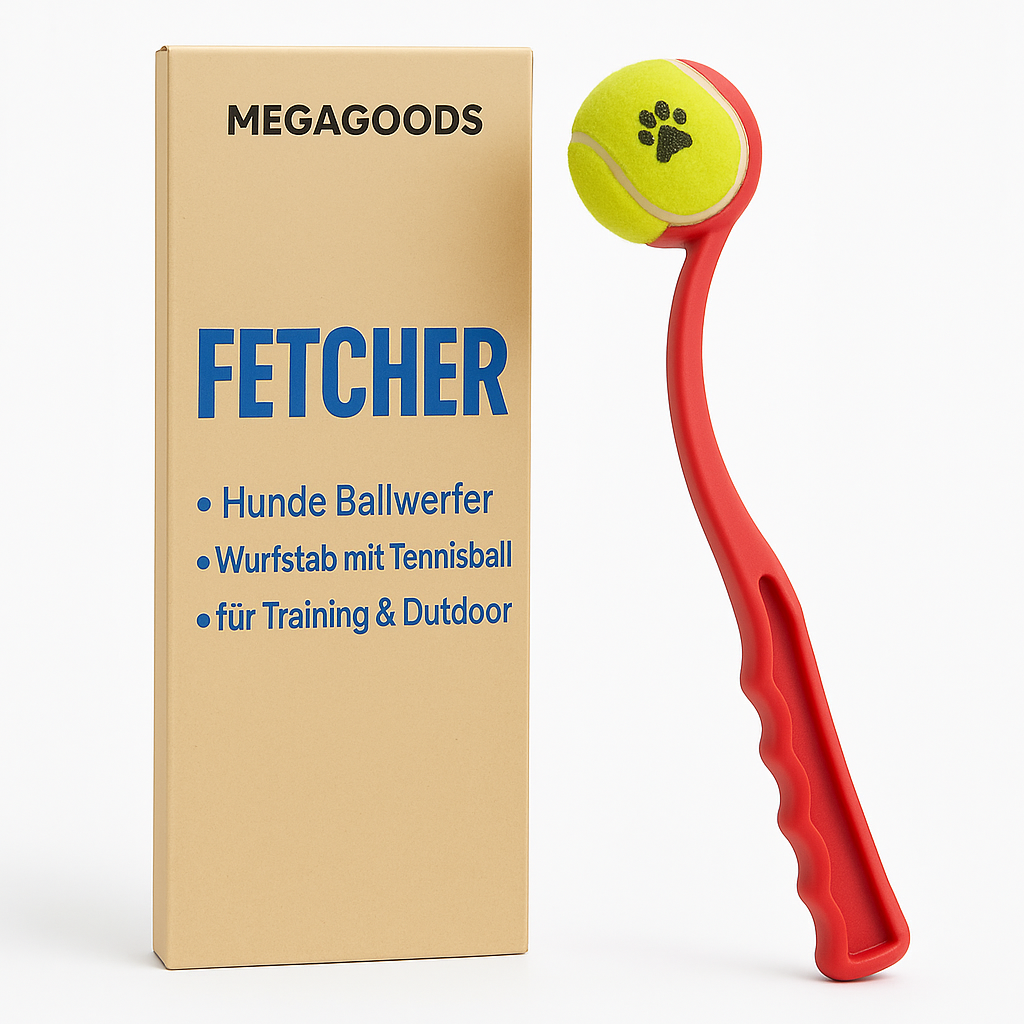 Hunde Ballwerfer Wurfstab mit Tennisball für Training Outdoor DE.