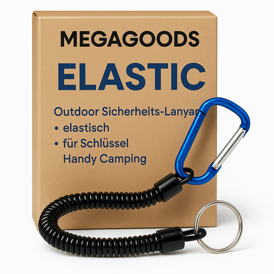 Outdoor Sicherheits-Lanyard elastisch für Schlüssel Handy Camping DE.