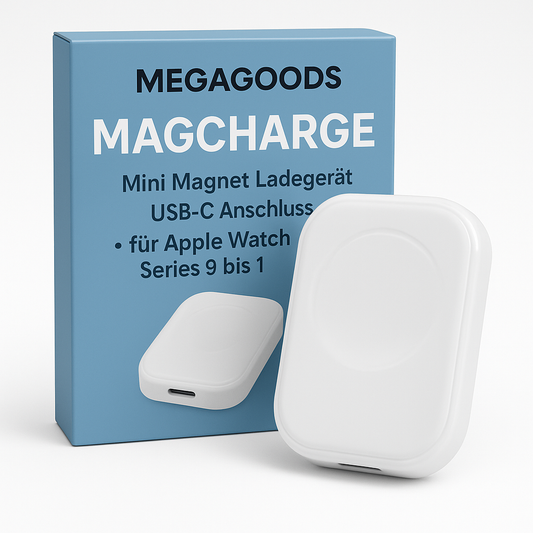 Mini Magnet Ladegerät USB-C für Apple Watch Series 9 bis 1 DE.