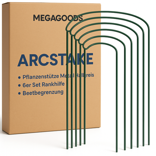 Pflanzenstütze Metall Halbkreis 6er Set Rankhilfe Beetbegrenzung DE.