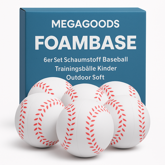 6er Set Schaumstoff Baseball Trainingsbälle Kinder Outdoor Soft DE.