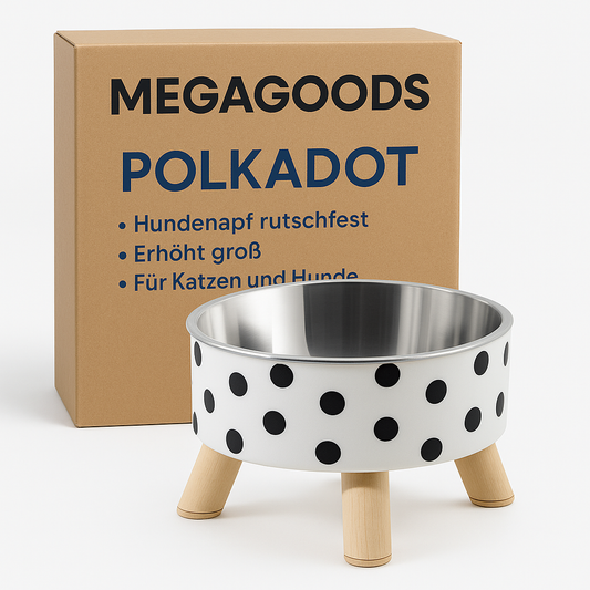 Hundenapf rutschfest erhöht groß für Katzen und Hunde Kunststoff DE.