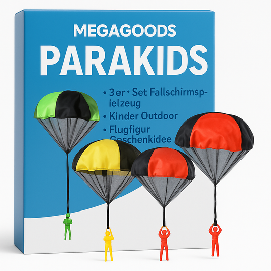 3er Set Fallschirmspielzeug Kinder Outdoor Flugfigur Geschenkidee DE.