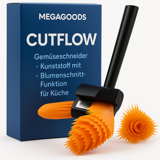 Gemüseschneider Kunststoff mit Blumenschnitt Funktion für Küche DE.