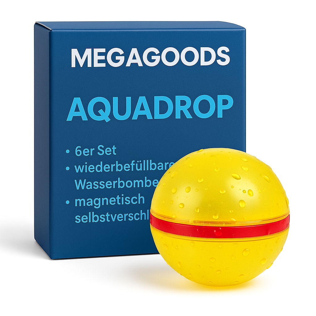 6er Set wiederbefüllbare Wasserbomben magnetisch selbstverschließend DE.