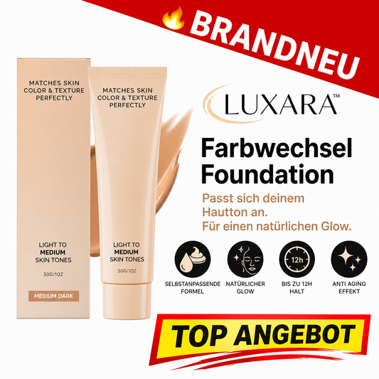 LUXARA™ Farbwechsel Changing Foundation Make Up Selbstanpassend Anti Aging Glow