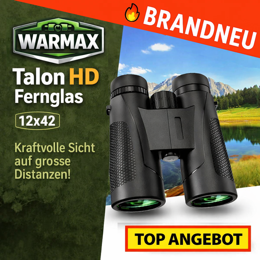 Warmax™ Talon HD Fernglas 12x42 Profi Hochleistungsfernglas für Erwachsene