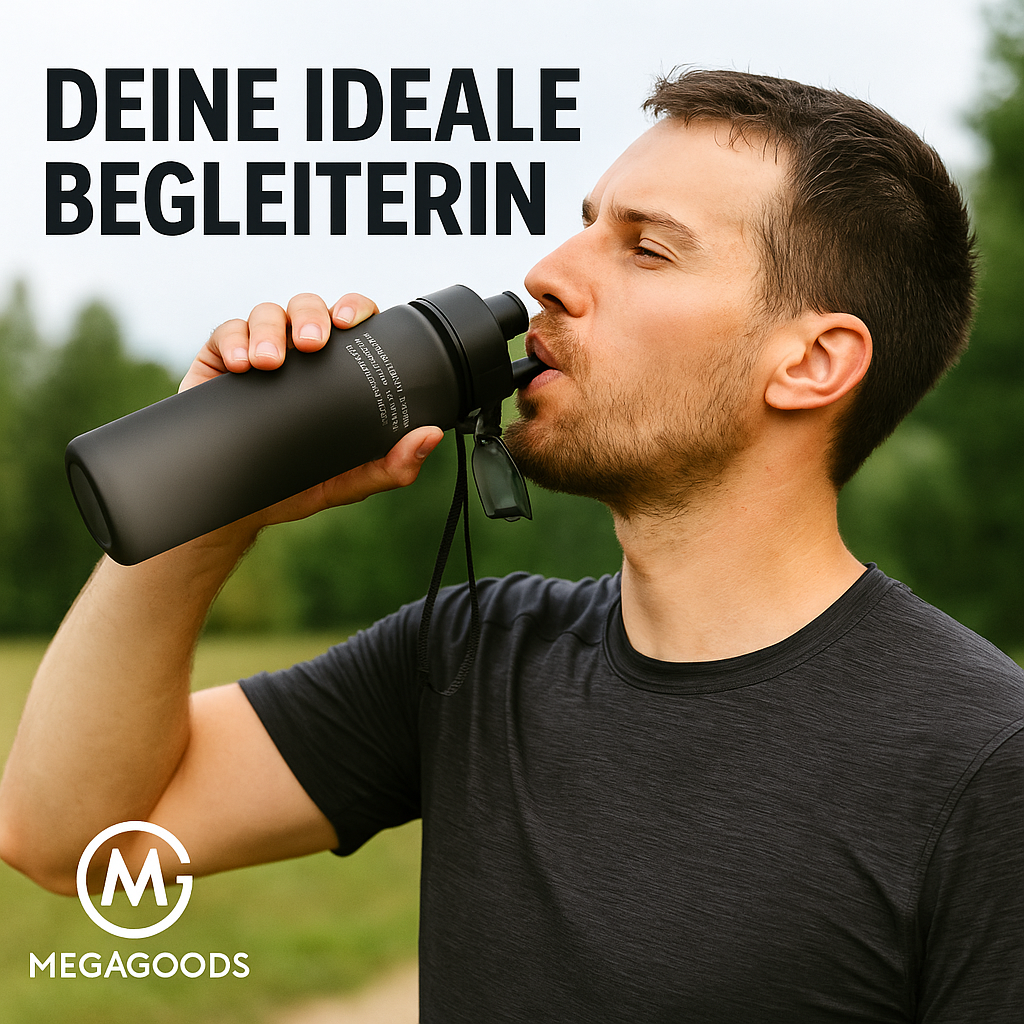 Sport-Trinkflasche 400 ml BPA-frei auslaufsicher Outdoor DE.