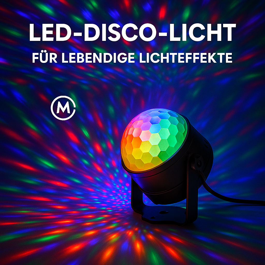 LED Disco Kugel RGB Partylicht Bühnenbeleuchtung Effekt DE.