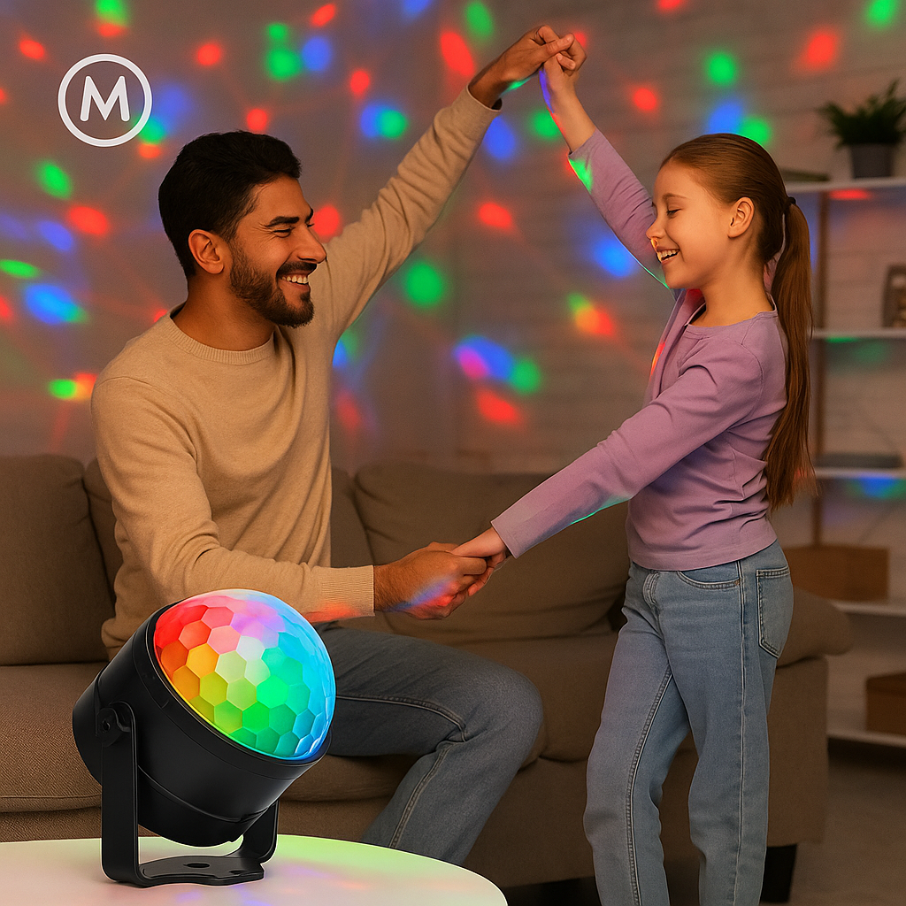 LED Disco Kugel RGB Partylicht Bühnenbeleuchtung Effekt DE.