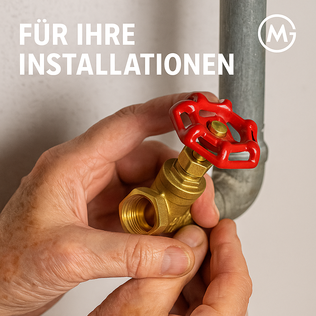 Messing-Schieberventil 1" mit Innengewinde Wasserabsperrventil DE.