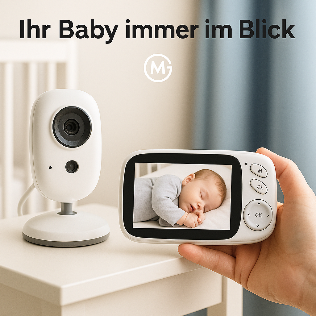 VB603 Video-Babyphone 2.4G mit 3,2" LCD Nachtsicht und Gegensprechfunktion DE.