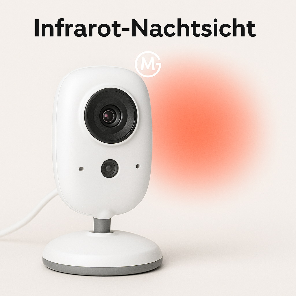 VB603 Video-Babyphone 2.4G mit 3,2" LCD Nachtsicht und Gegensprechfunktion DE.
