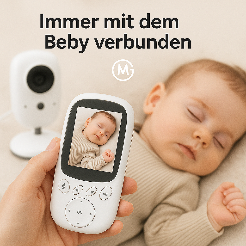 VB603 Video-Babyphone 2.4G mit 3,2" LCD Nachtsicht und Gegensprechfunktion DE.