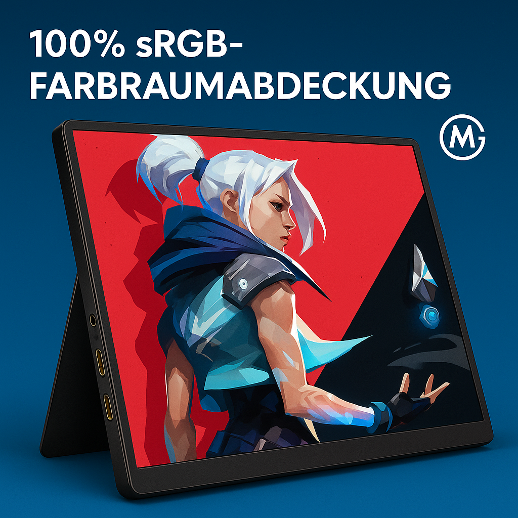 ZSUS 14" 2K Monitor 2160×1440, portabel, 60Hz für Laptop PC DE.
