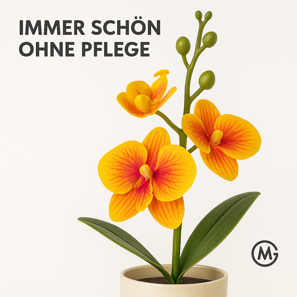 Bonsai Kunst-Orchidee Schmetterling Deko Pflanze Vase Hochzeit DE.