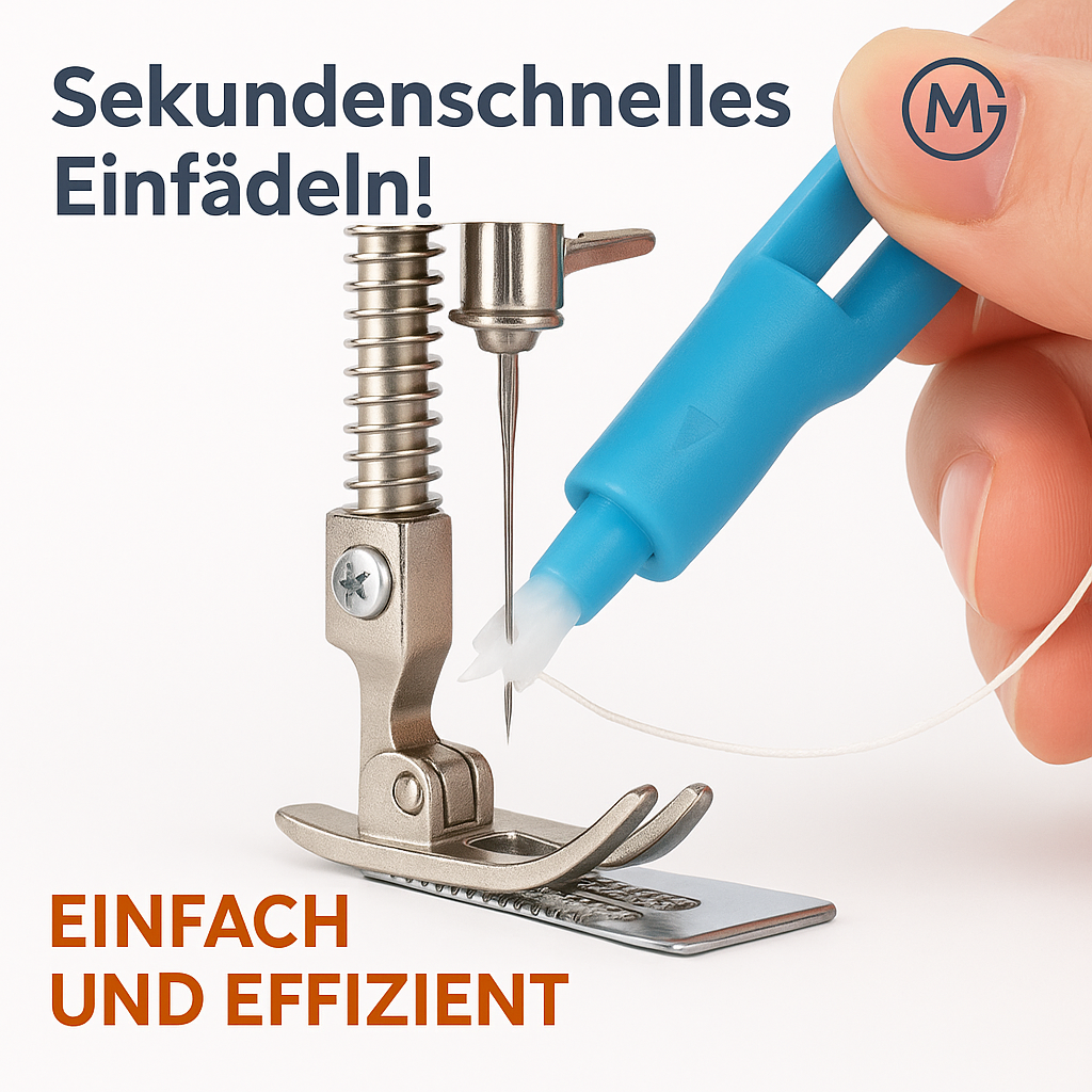 Nadeleinfädler mit Halterung für Nähmaschine, automatischer Einsetzer DE.