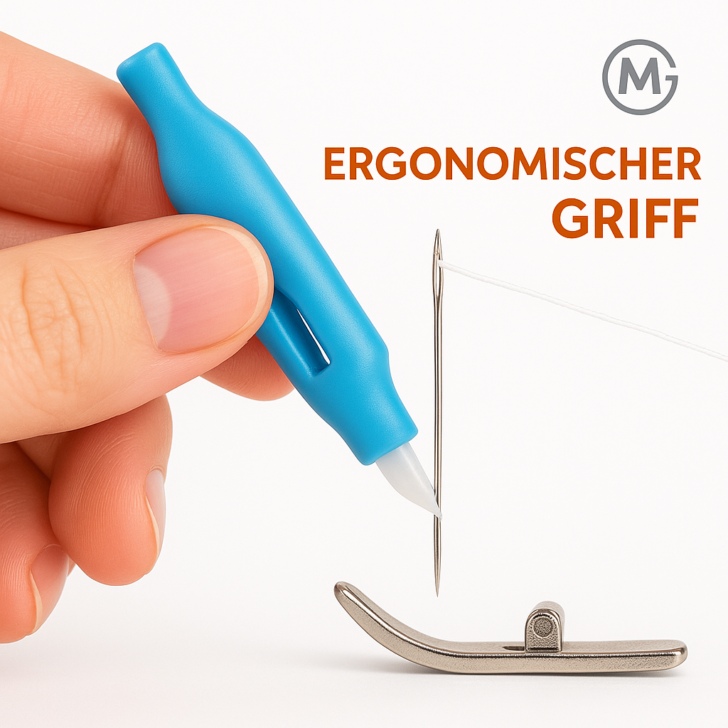 Nadeleinfädler mit Halterung für Nähmaschine, automatischer Einsetzer DE.