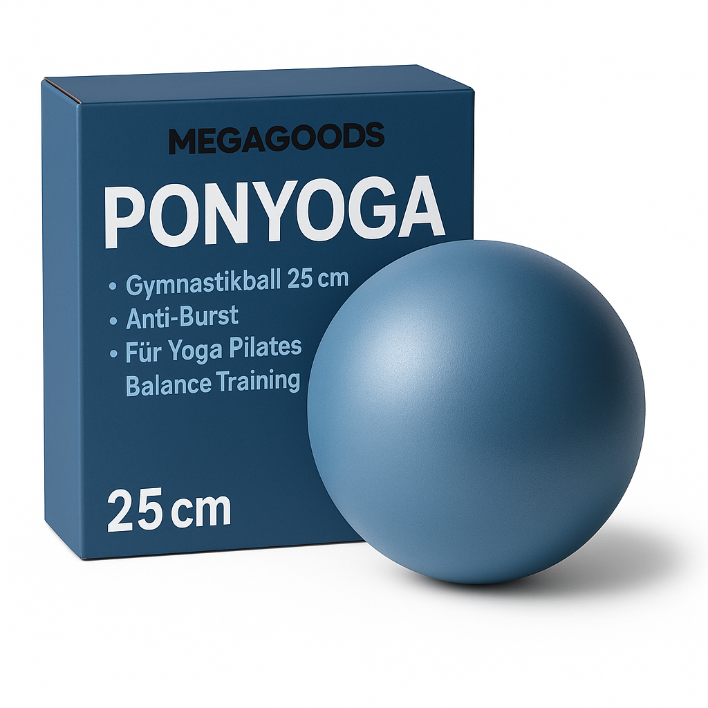 Gymnastikball 25 cm Anti-Burst für Yoga Pilates Balance Training DE.